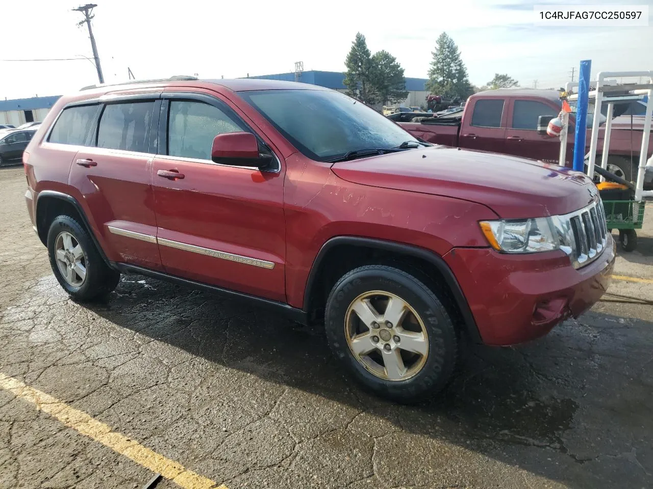 2012 Jeep Grand Cherokee Laredo VIN: 1C4RJFAG7CC250597 Lot: 77011534