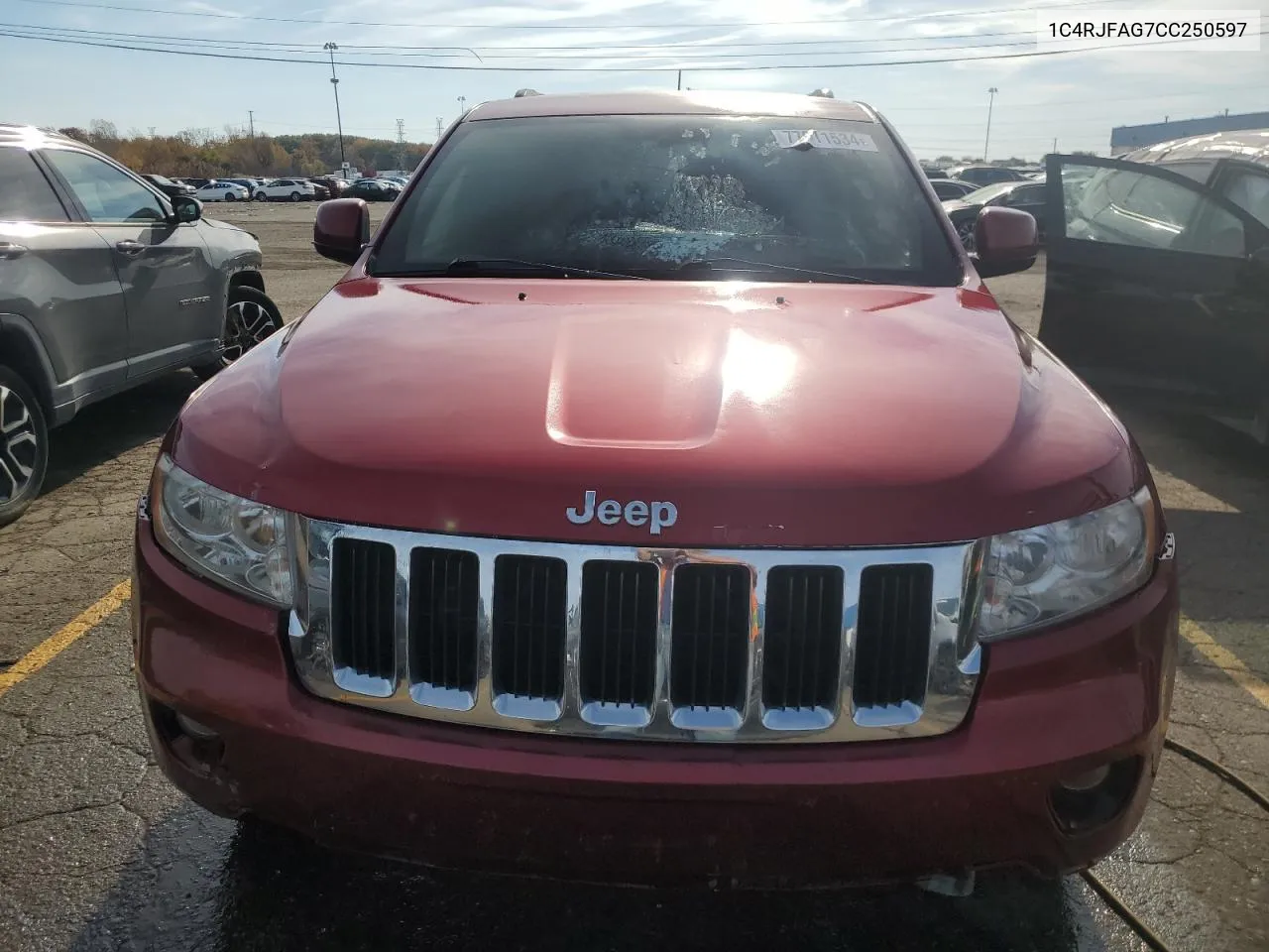 2012 Jeep Grand Cherokee Laredo VIN: 1C4RJFAG7CC250597 Lot: 77011534