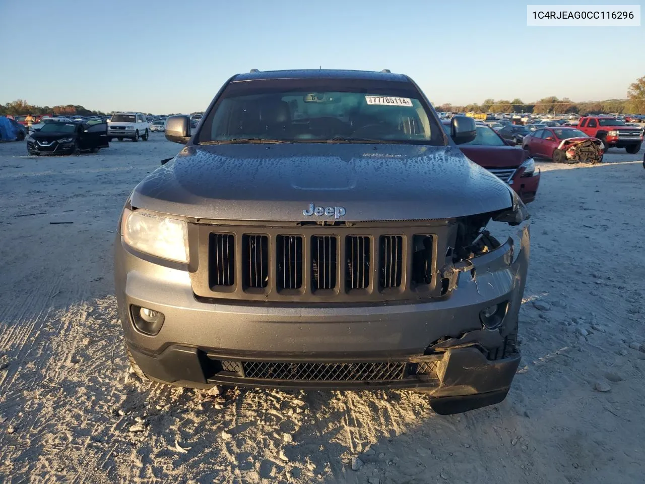 2012 Jeep Grand Cherokee Laredo VIN: 1C4RJEAG0CC116296 Lot: 77785114