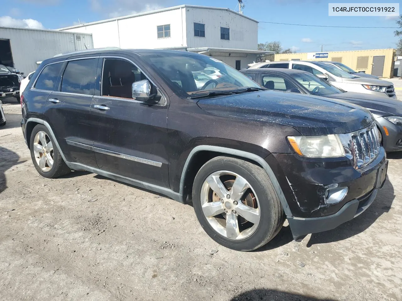 2012 Jeep Grand Cherokee Overland VIN: 1C4RJFCT0CC191922 Lot: 78648144