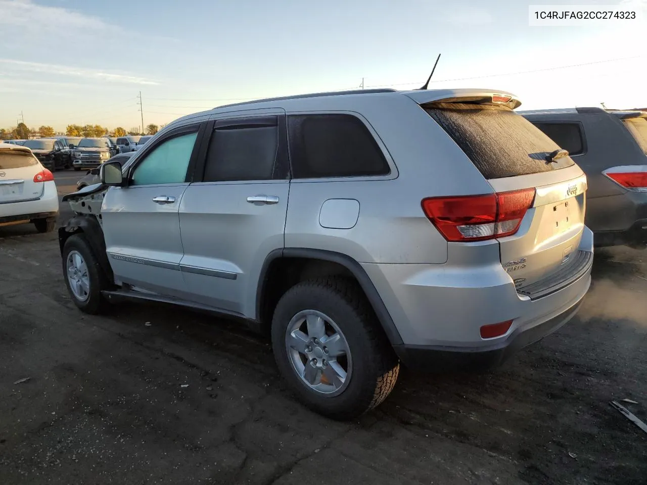 2012 Jeep Grand Cherokee Laredo VIN: 1C4RJFAG2CC274323 Lot: 78745264