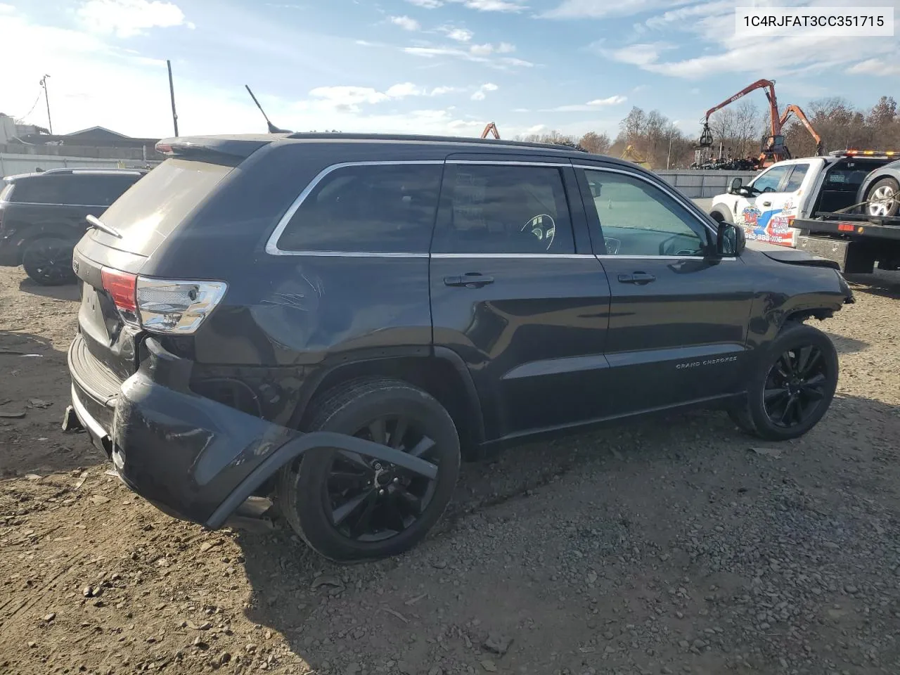 2012 Jeep Grand Cherokee Laredo VIN: 1C4RJFAT3CC351715 Lot: 79173884