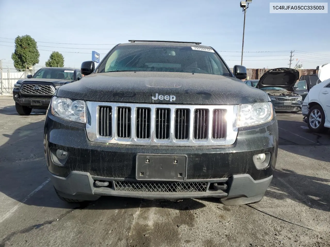 2012 Jeep Grand Cherokee Laredo VIN: 1C4RJFAG5CC335003 Lot: 79299244