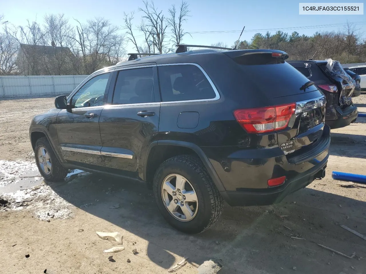 2012 Jeep Grand Cherokee Laredo VIN: 1C4RJFAG3CC155521 Lot: 79710584