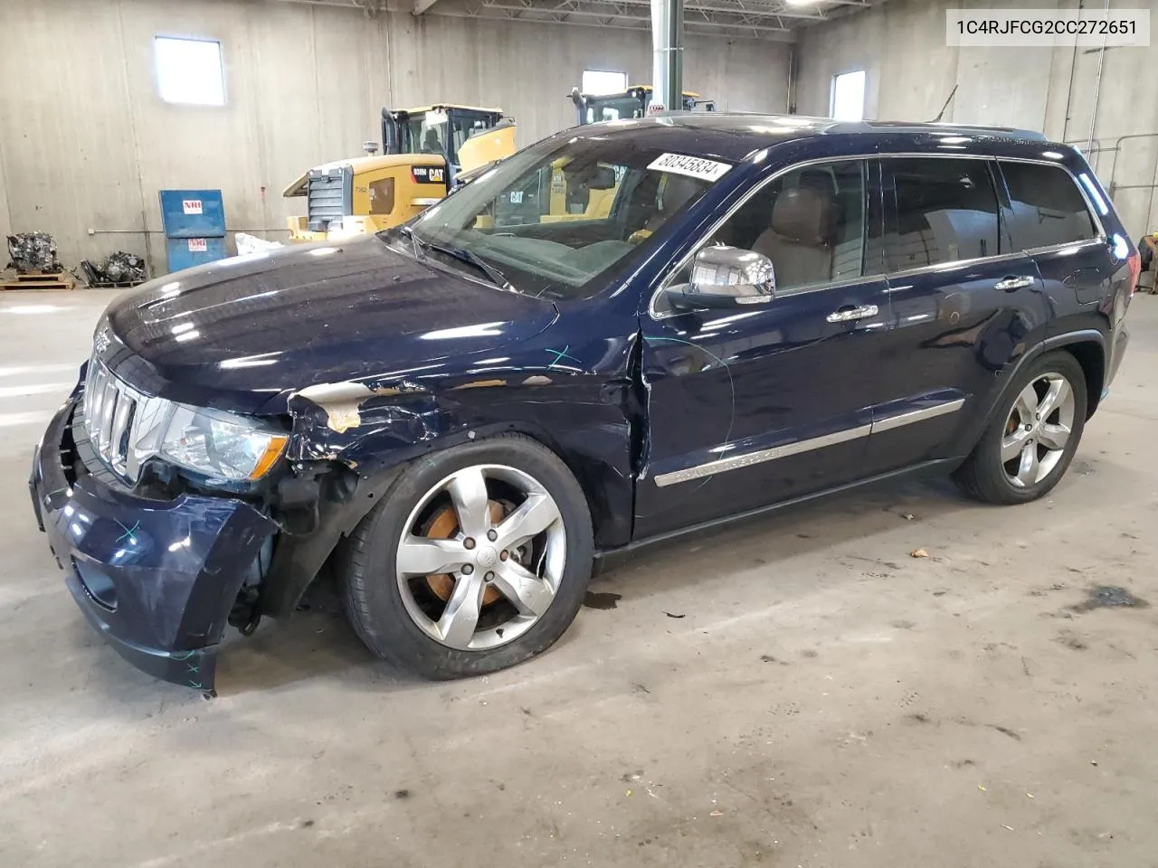 2012 Jeep Grand Cherokee Overland VIN: 1C4RJFCG2CC272651 Lot: 80345834