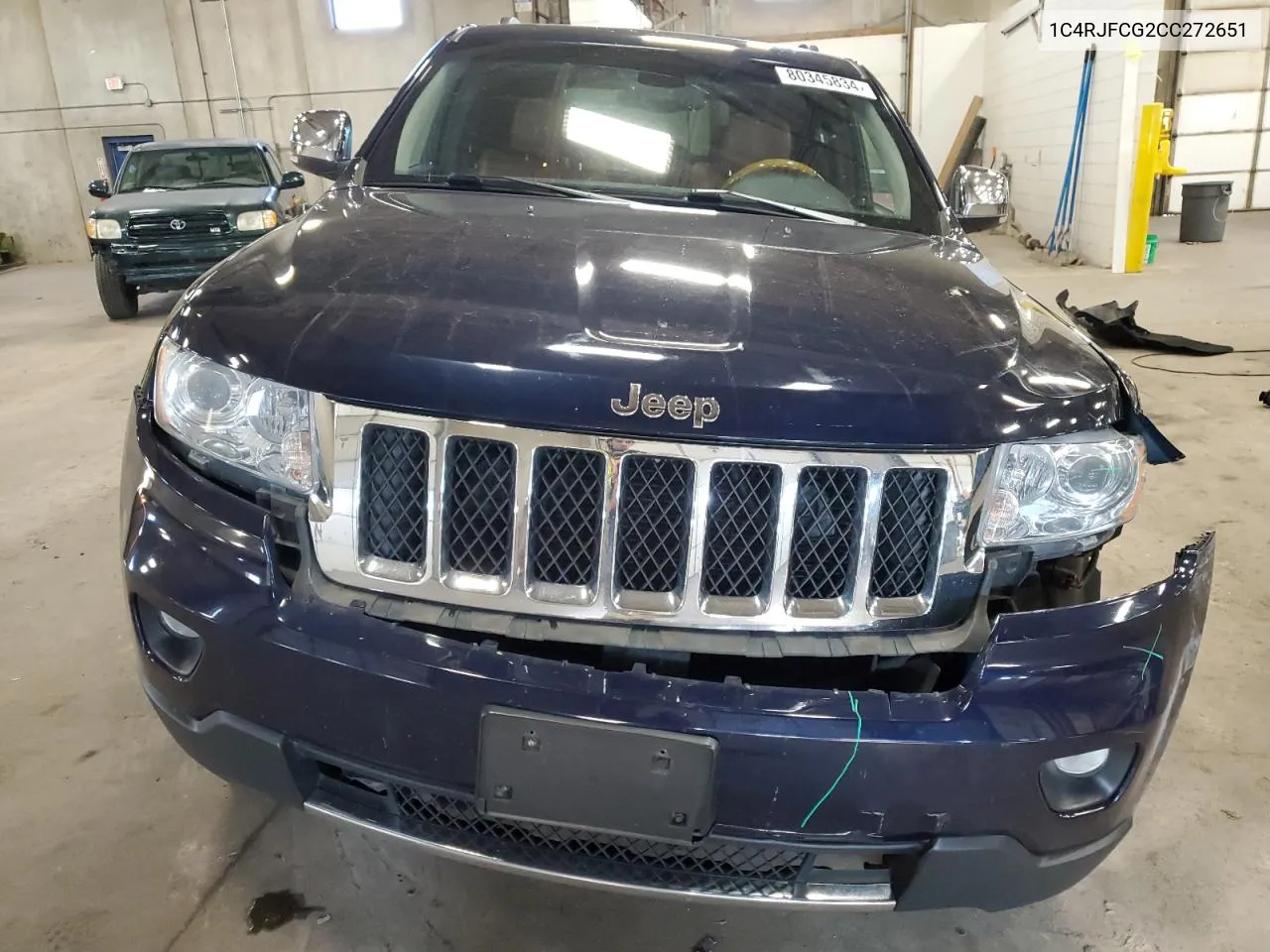 2012 Jeep Grand Cherokee Overland VIN: 1C4RJFCG2CC272651 Lot: 80345834