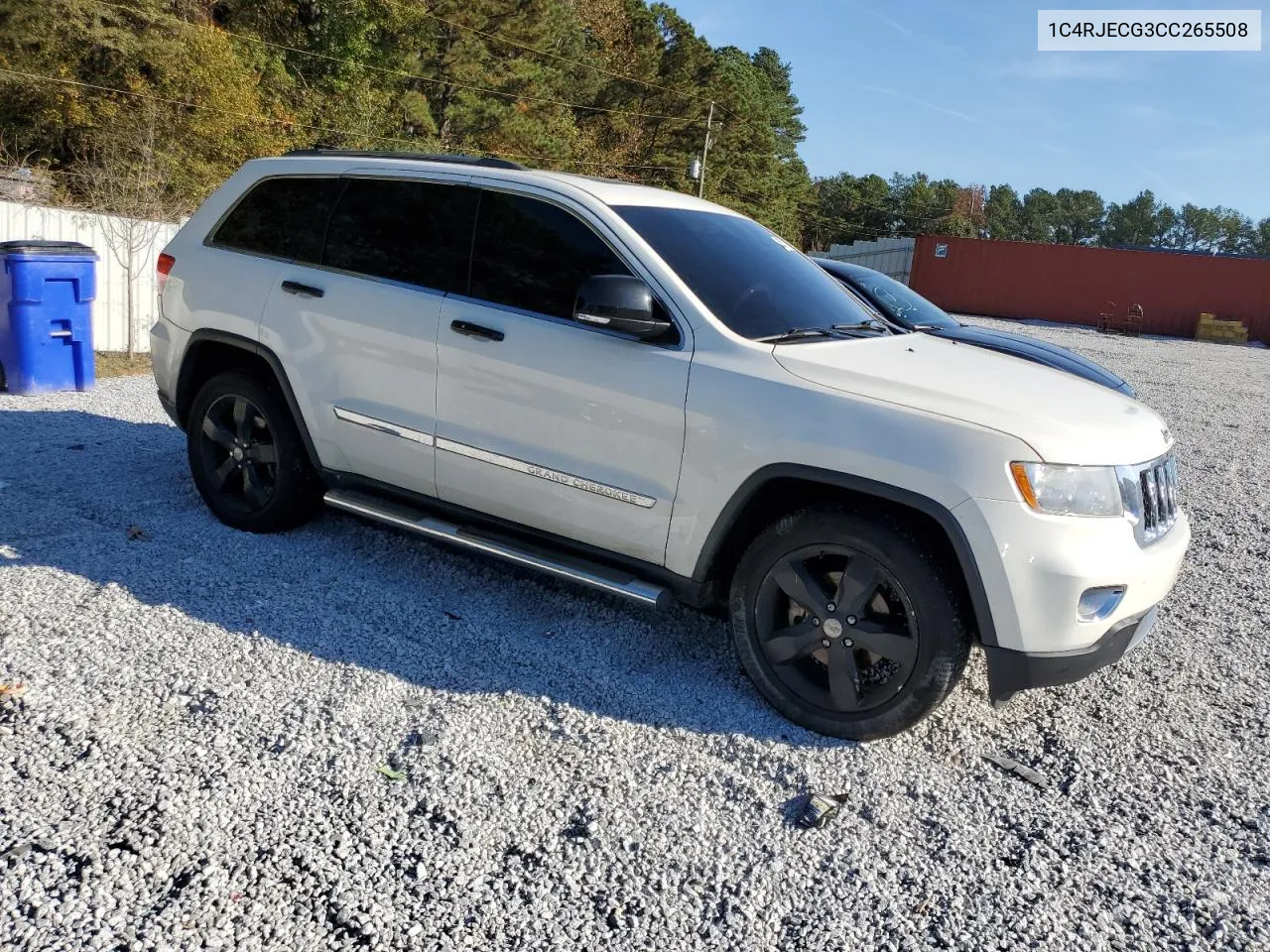 2012 Jeep Grand Cherokee Overland VIN: 1C4RJECG3CC265508 Lot: 80977474