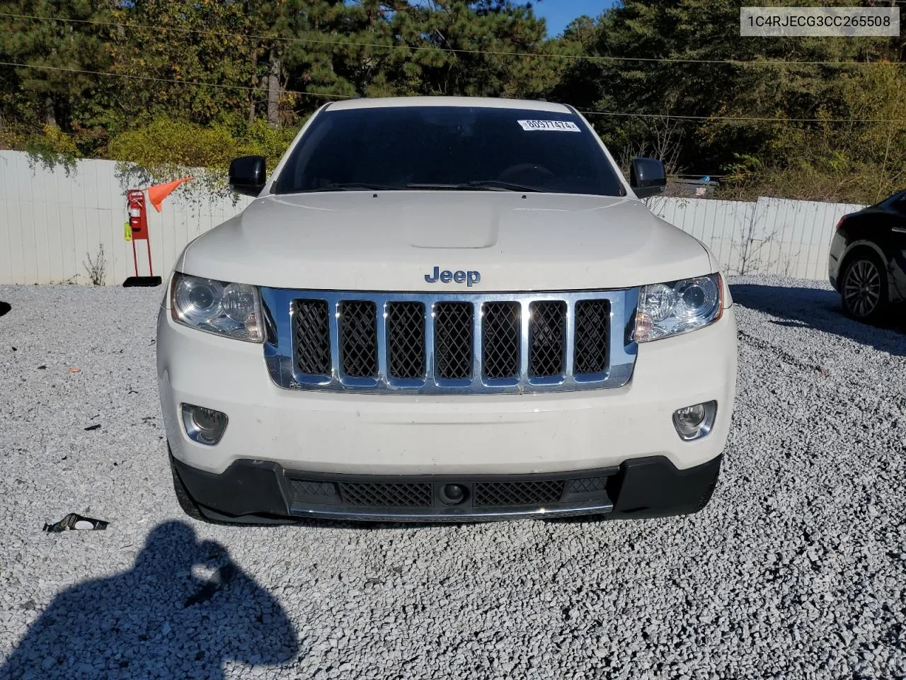 2012 Jeep Grand Cherokee Overland VIN: 1C4RJECG3CC265508 Lot: 80977474