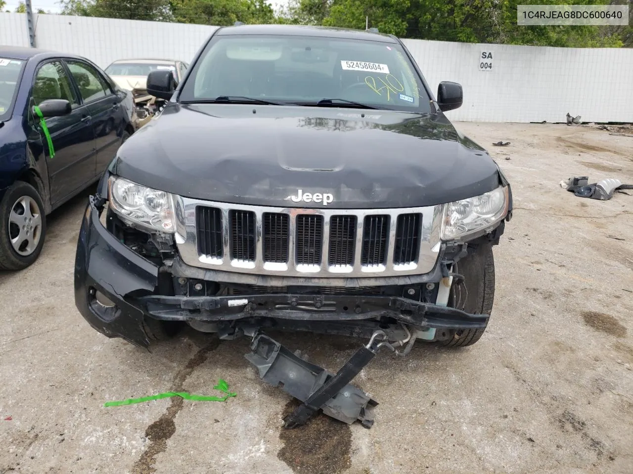 2013 Jeep Grand Cherokee Laredo VIN: 1C4RJEAG8DC600640 Lot: 52458604