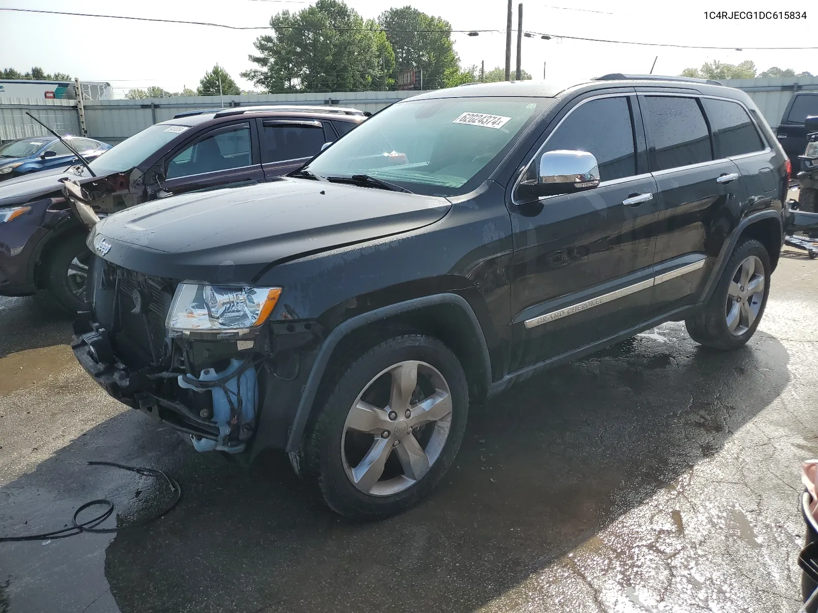 2013 Jeep Grand Cherokee Overland VIN: 1C4RJECG1DC615834 Lot: 62024374