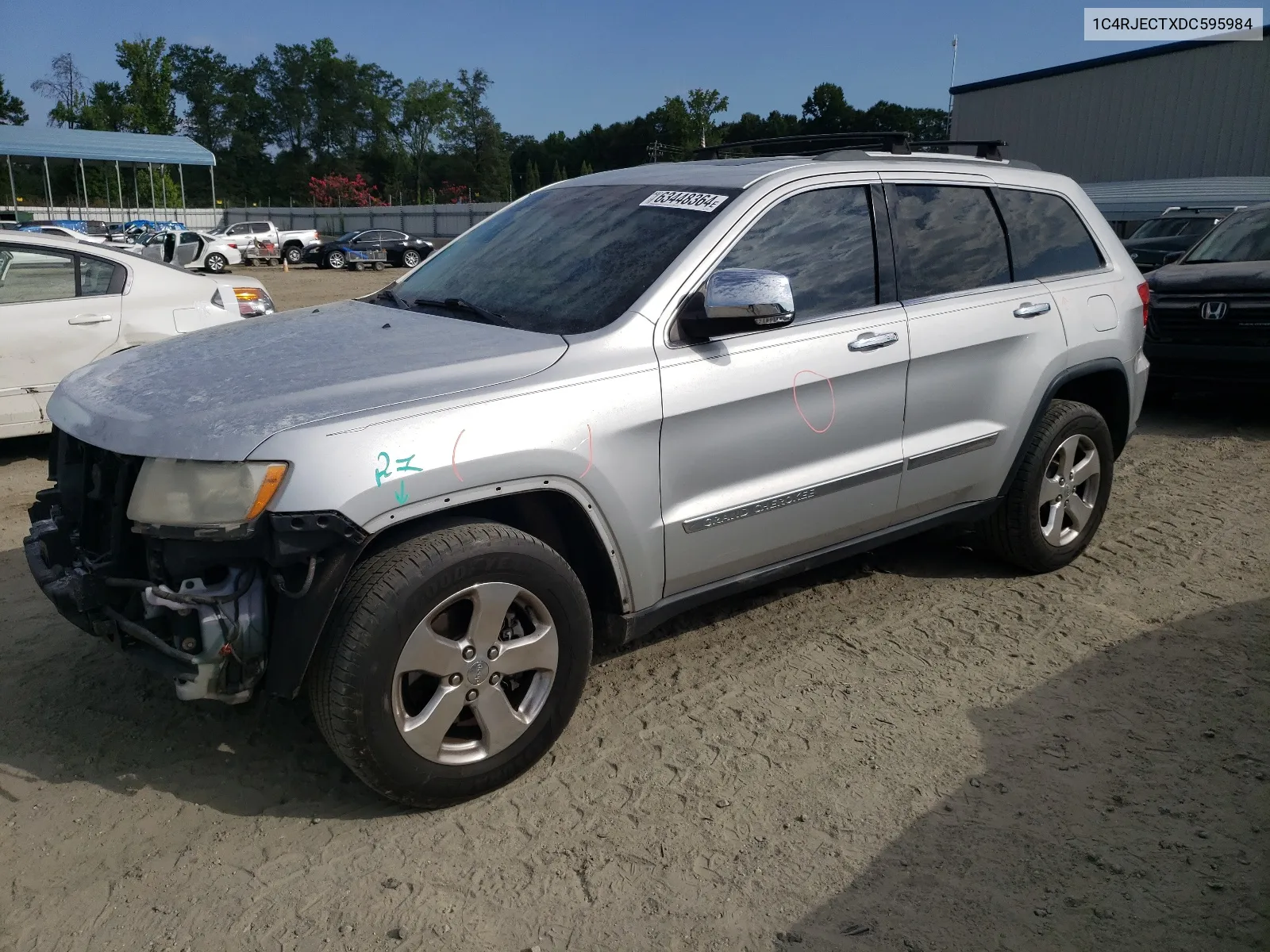 2013 Jeep Grand Cherokee Overland VIN: 1C4RJECTXDC595984 Lot: 63448364