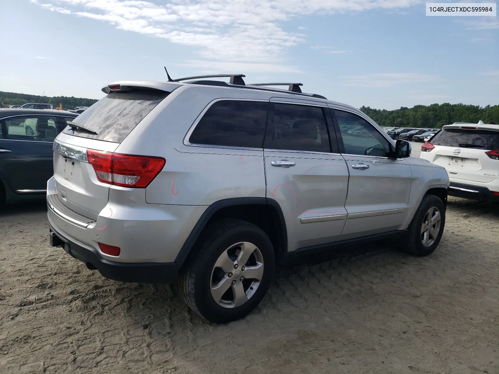 2013 Jeep Grand Cherokee Overland VIN: 1C4RJECTXDC595984 Lot: 63448364