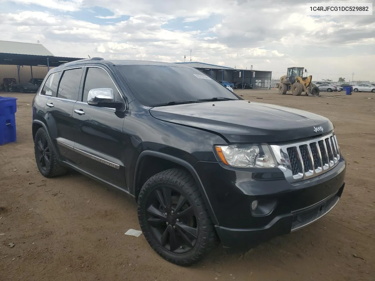 2013 Jeep Grand Cherokee Overland VIN: 1C4RJFCG1DC529882 Lot: 65742634