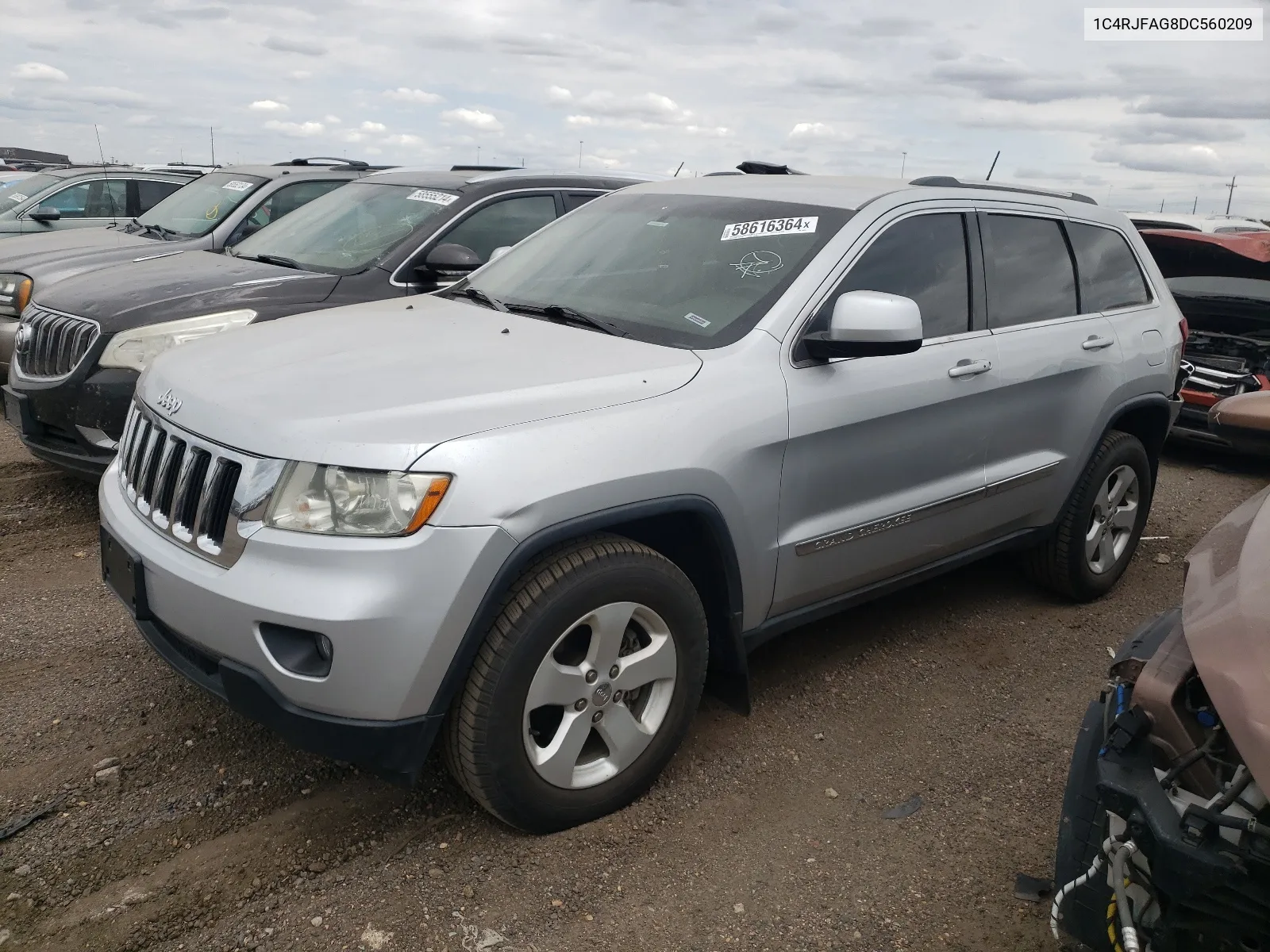 2013 Jeep Grand Cherokee Laredo VIN: 1C4RJFAG8DC560209 Lot: 66019934