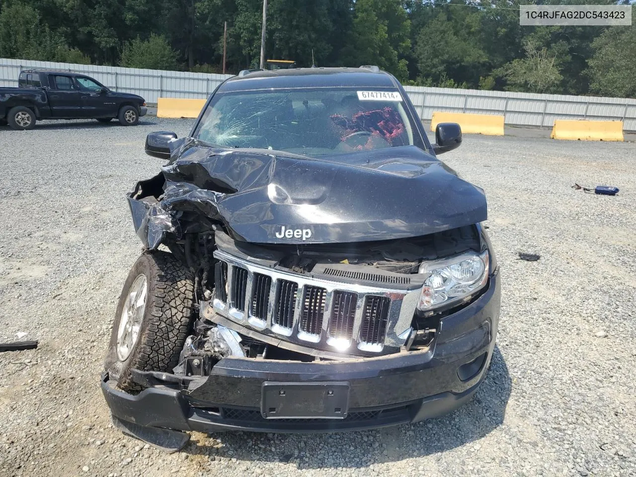 2013 Jeep Grand Cherokee Laredo VIN: 1C4RJFAG2DC543423 Lot: 67477414