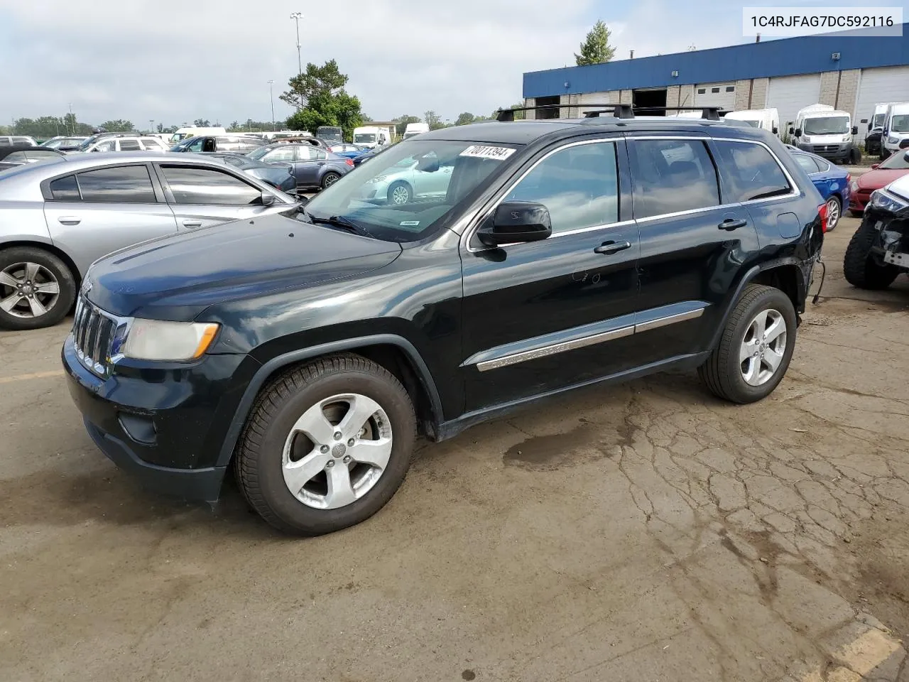 2013 Jeep Grand Cherokee Laredo VIN: 1C4RJFAG7DC592116 Lot: 70011394