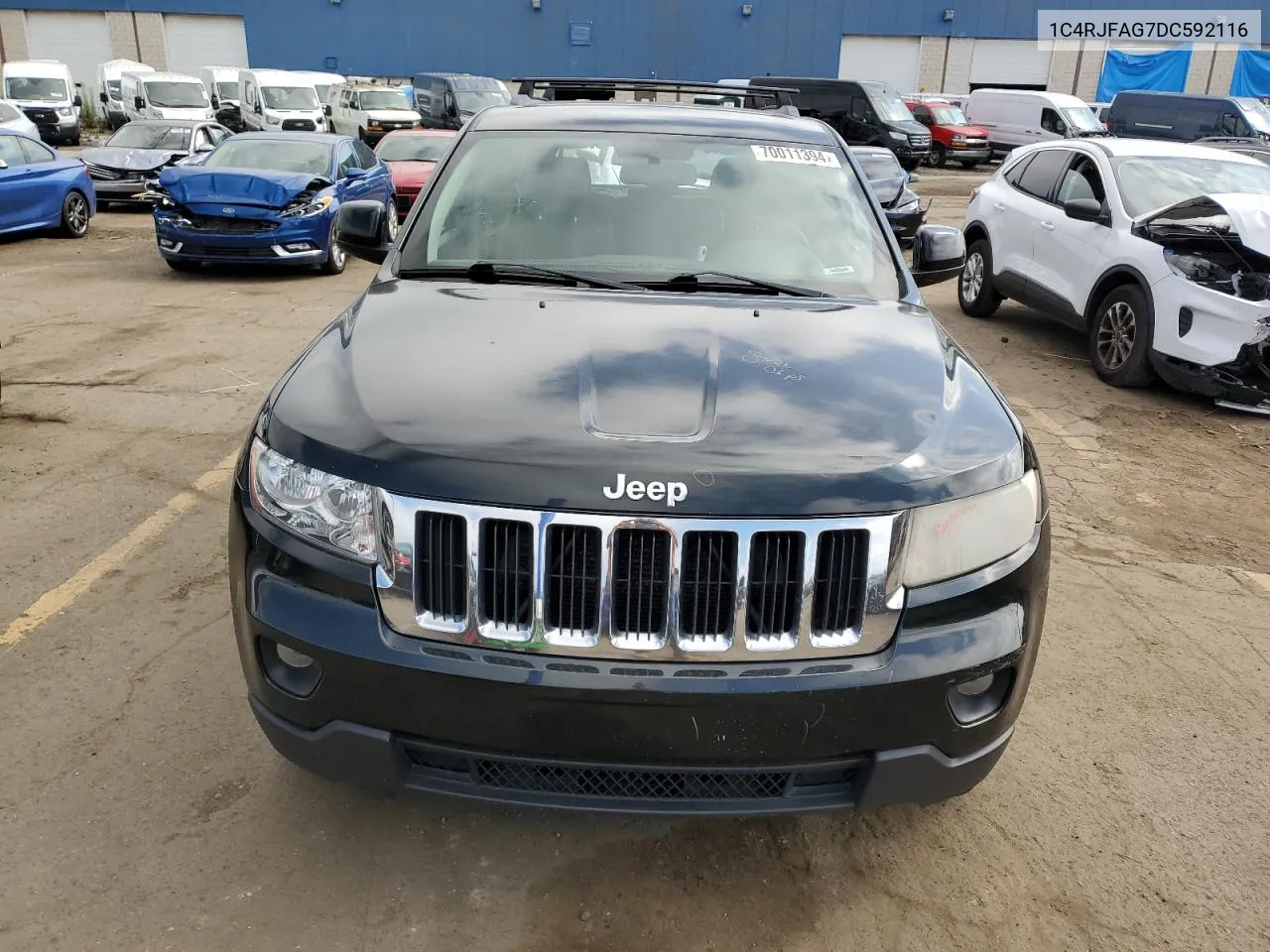 2013 Jeep Grand Cherokee Laredo VIN: 1C4RJFAG7DC592116 Lot: 70011394