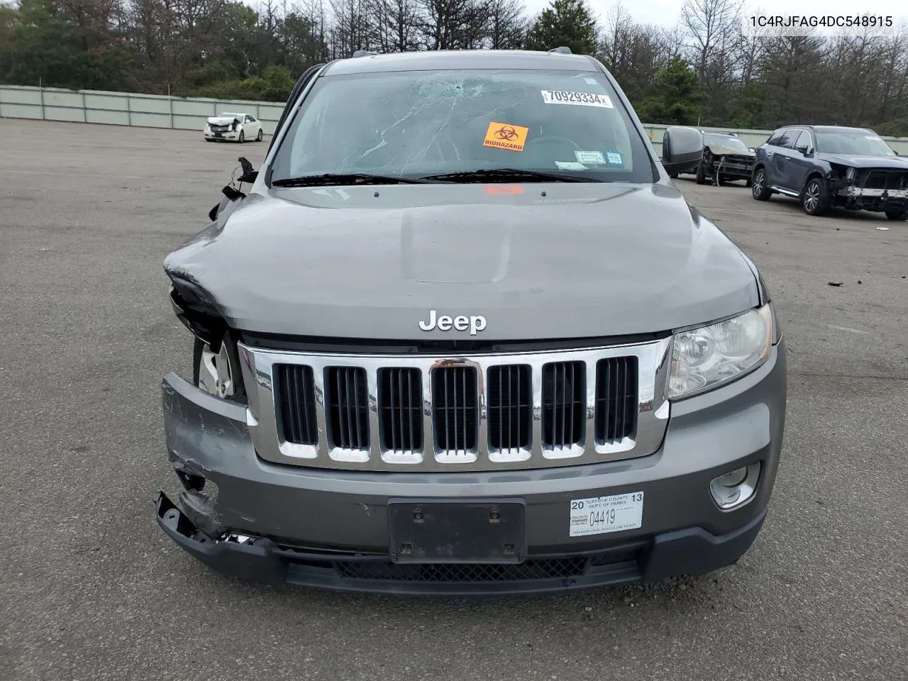 2013 Jeep Grand Cherokee Laredo VIN: 1C4RJFAG4DC548915 Lot: 70929334