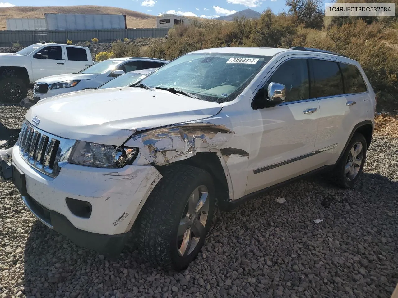 2013 Jeep Grand Cherokee Overland VIN: 1C4RJFCT3DC532084 Lot: 70998314