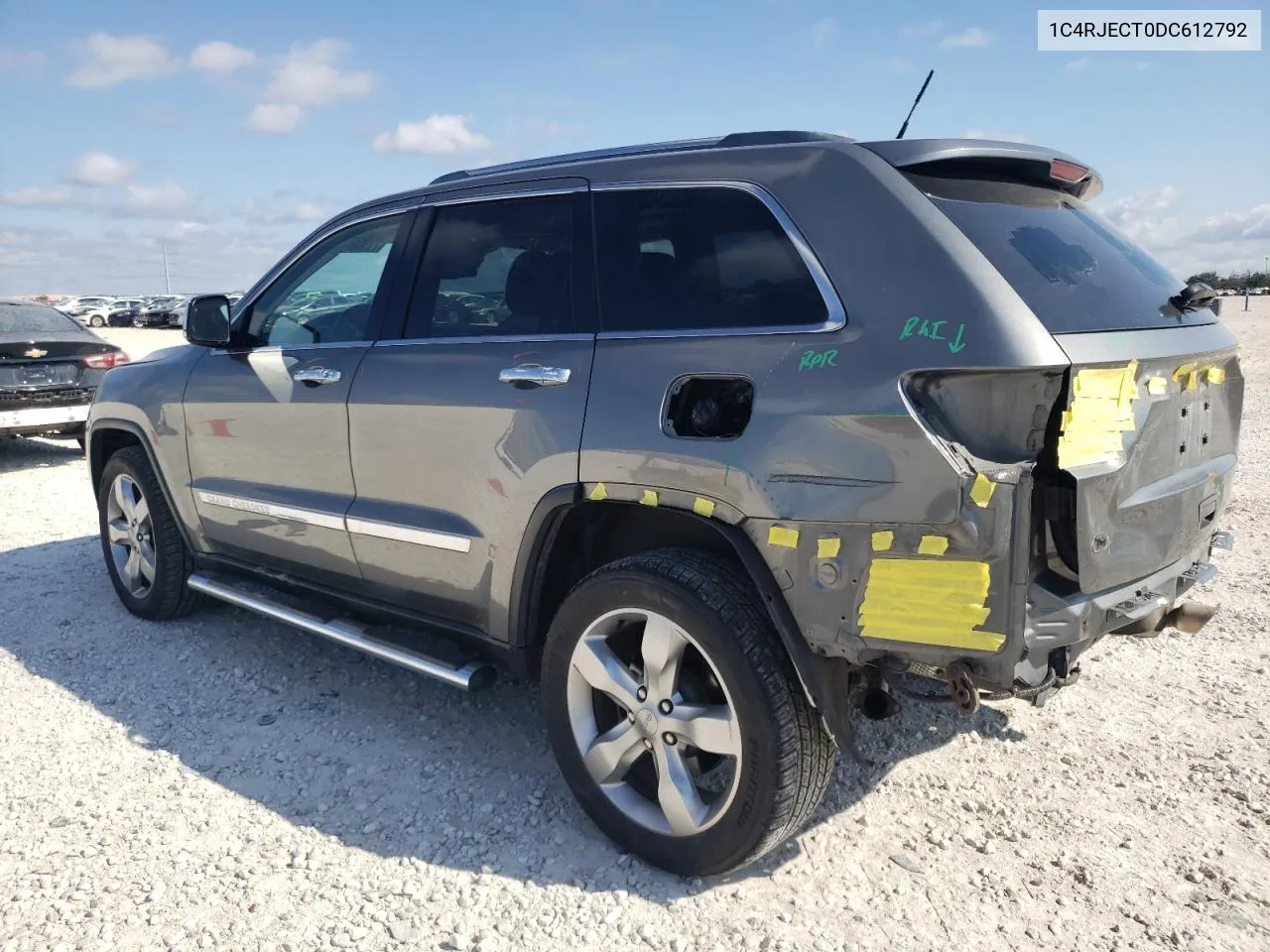 2013 Jeep Grand Cherokee Overland VIN: 1C4RJECT0DC612792 Lot: 71199184