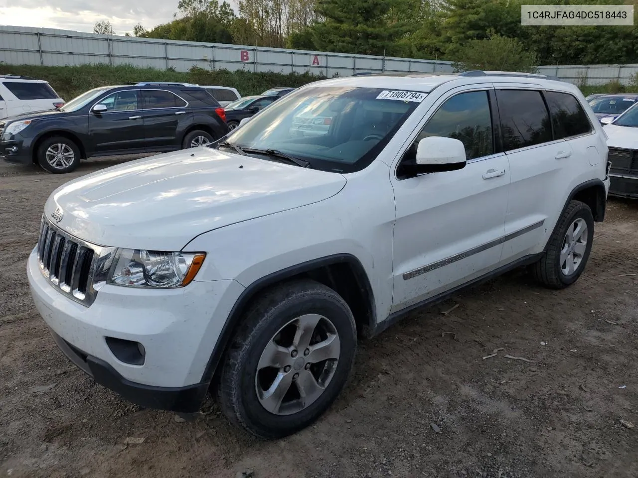 2013 Jeep Grand Cherokee Laredo VIN: 1C4RJFAG4DC518443 Lot: 71808794