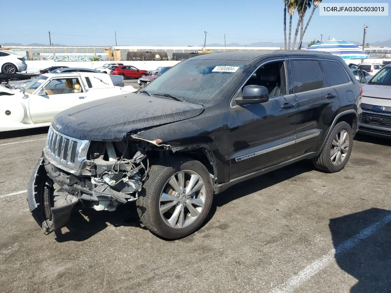 2013 Jeep Grand Cherokee Laredo VIN: 1C4RJFAG3DC503013 Lot: 72800804