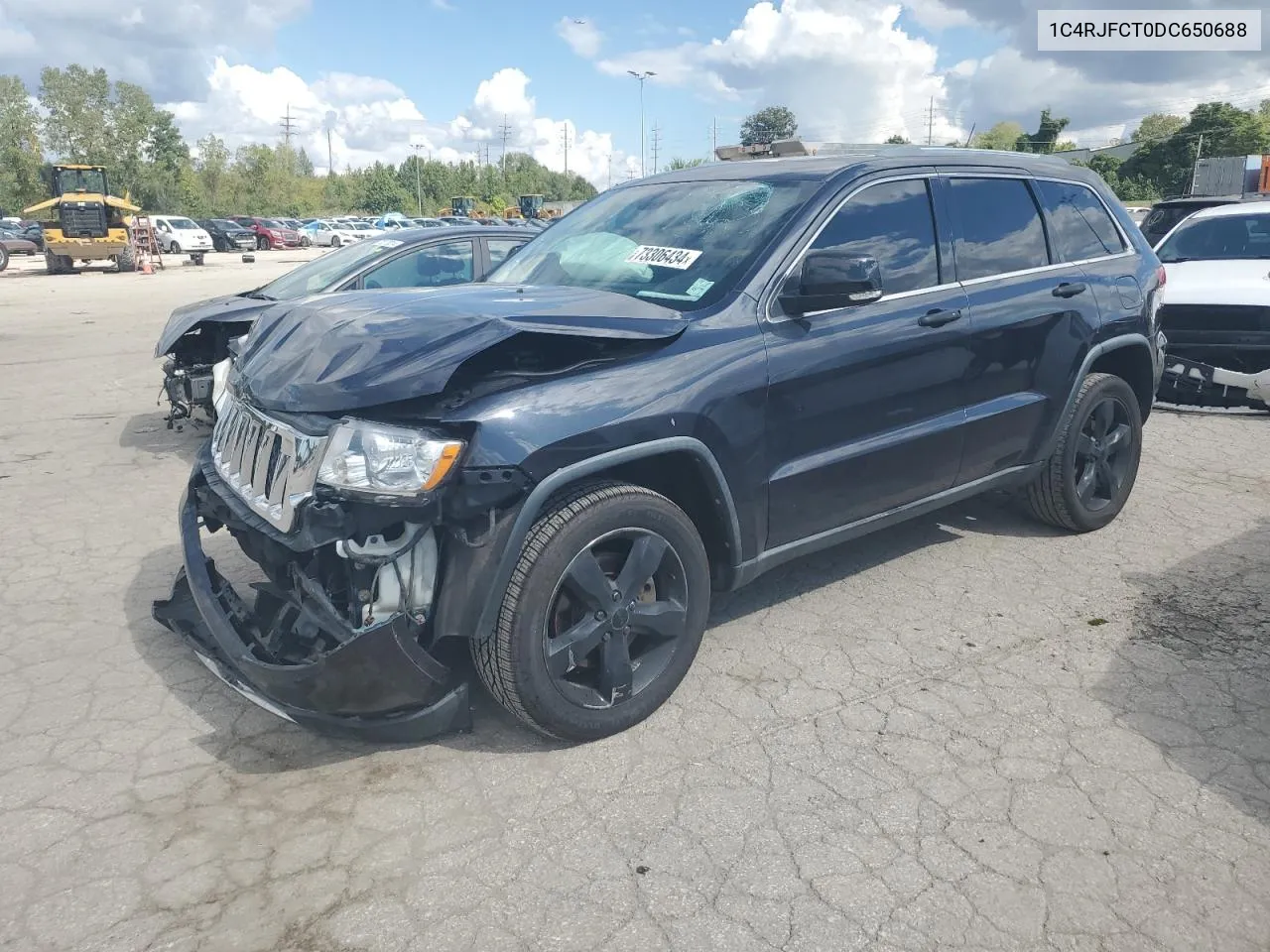 2013 Jeep Grand Cherokee Overland VIN: 1C4RJFCT0DC650688 Lot: 73306434