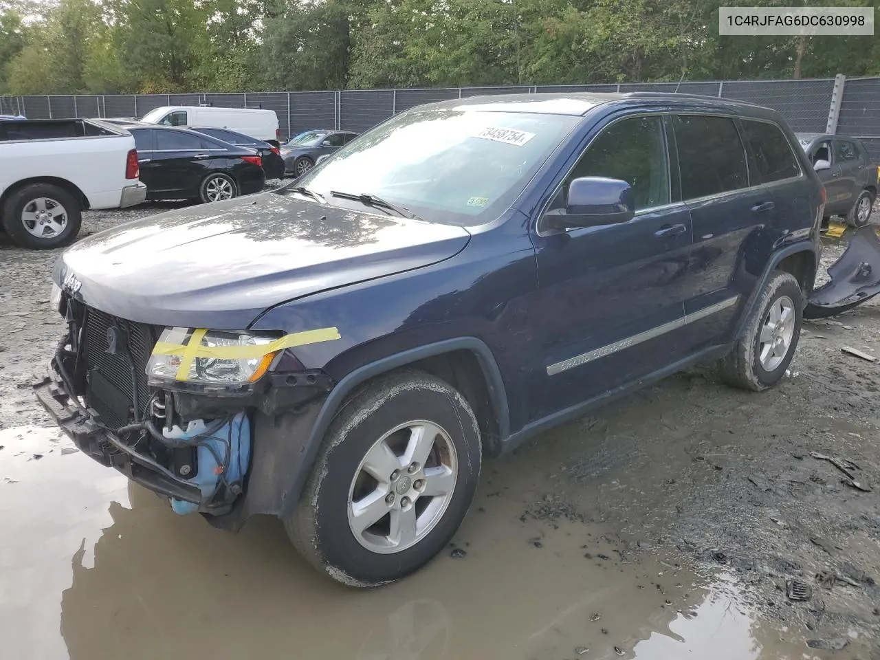 2013 Jeep Grand Cherokee Laredo VIN: 1C4RJFAG6DC630998 Lot: 73458754