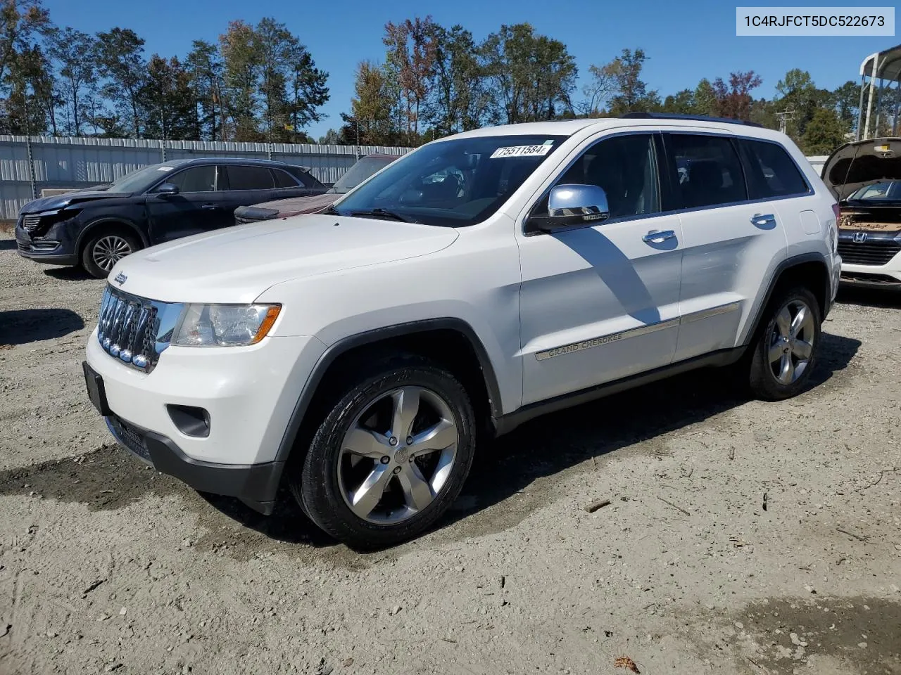 2013 Jeep Grand Cherokee Overland VIN: 1C4RJFCT5DC522673 Lot: 75511584