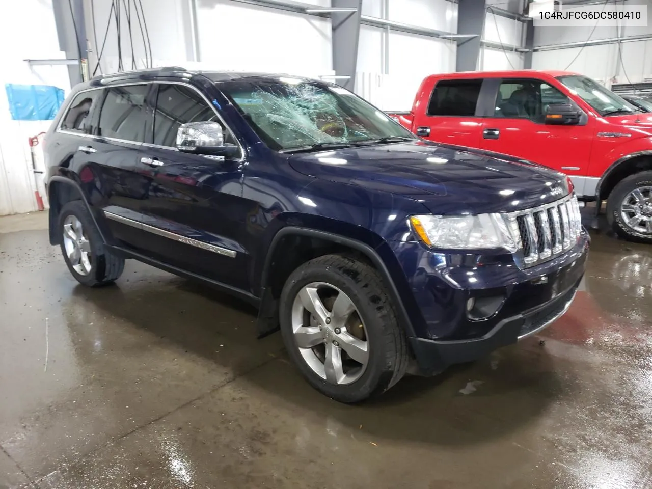 2013 Jeep Grand Cherokee Overland VIN: 1C4RJFCG6DC580410 Lot: 75550154