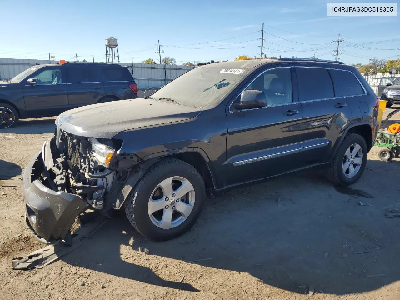 2013 Jeep Grand Cherokee Laredo VIN: 1C4RJFAG3DC518305 Lot: 76814144