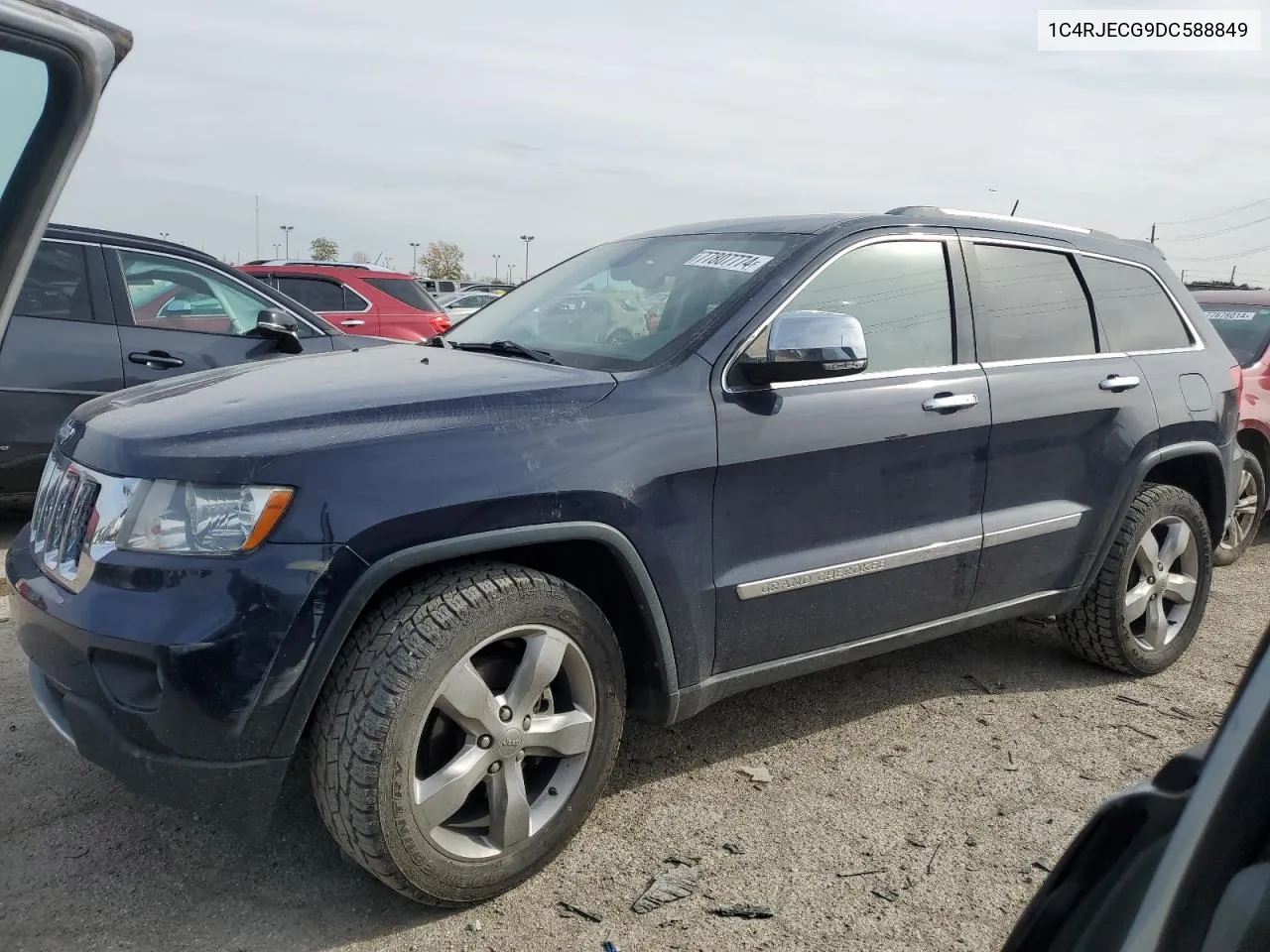 2013 Jeep Grand Cherokee Overland VIN: 1C4RJECG9DC588849 Lot: 77807774