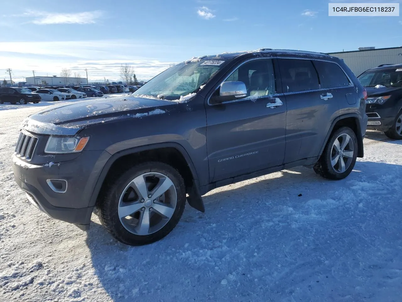 2014 Jeep Grand Cherokee Limited VIN: 1C4RJFBG6EC118237 Lot: 40175224