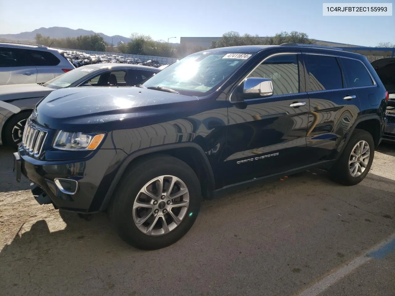 2014 Jeep Grand Cherokee Limited VIN: 1C4RJFBT2EC155993 Lot: 47411674