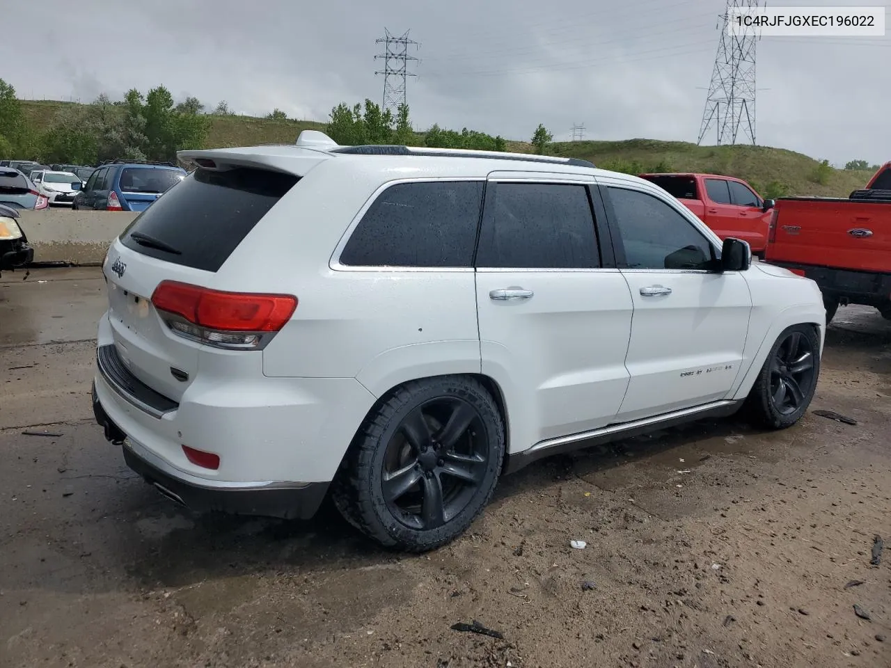 2014 Jeep Grand Cherokee Summit VIN: 1C4RJFJGXEC196022 Lot: 48299124