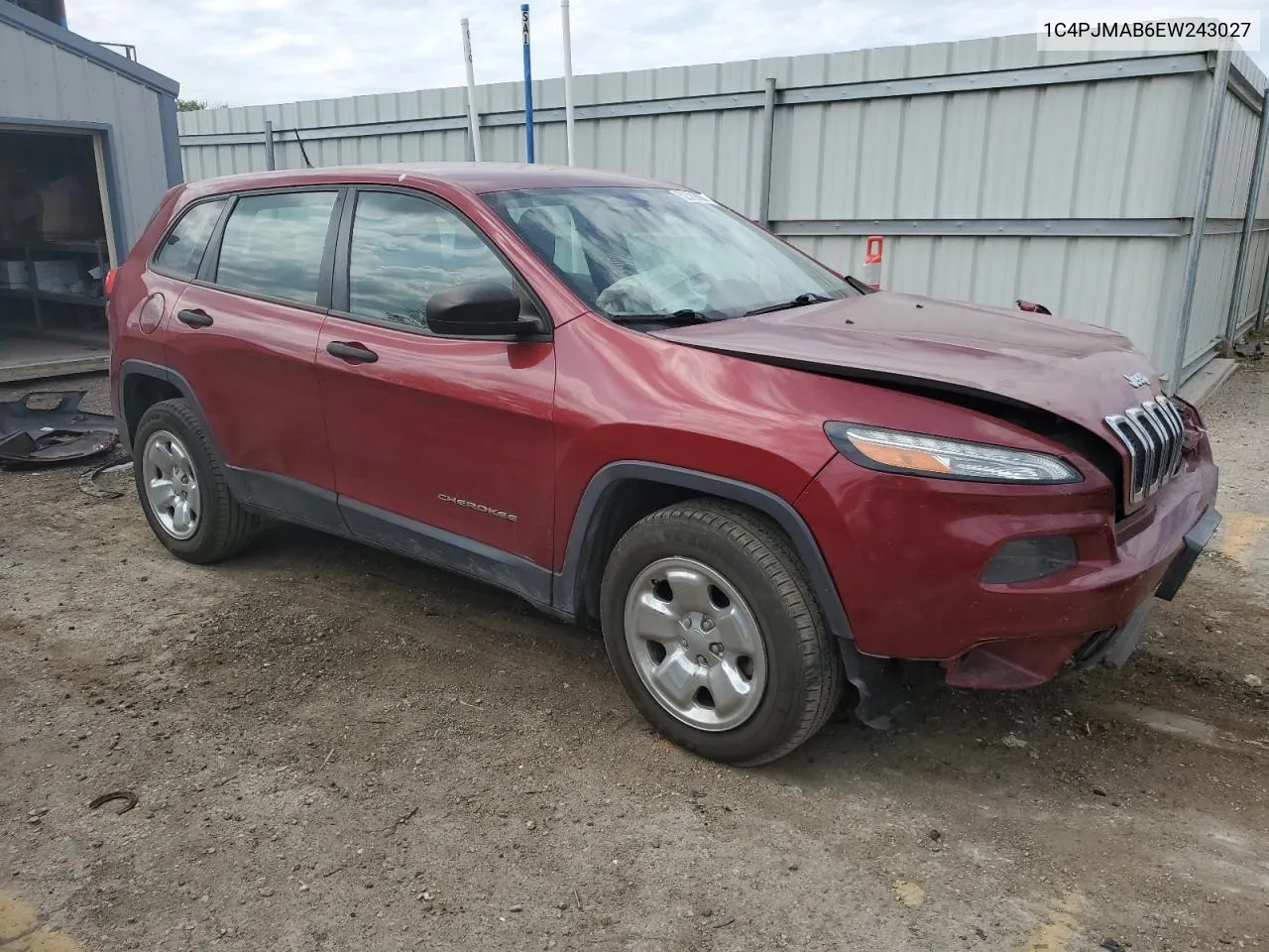 2014 Jeep Cherokee Sport VIN: 1C4PJMAB6EW243027 Lot: 52389884