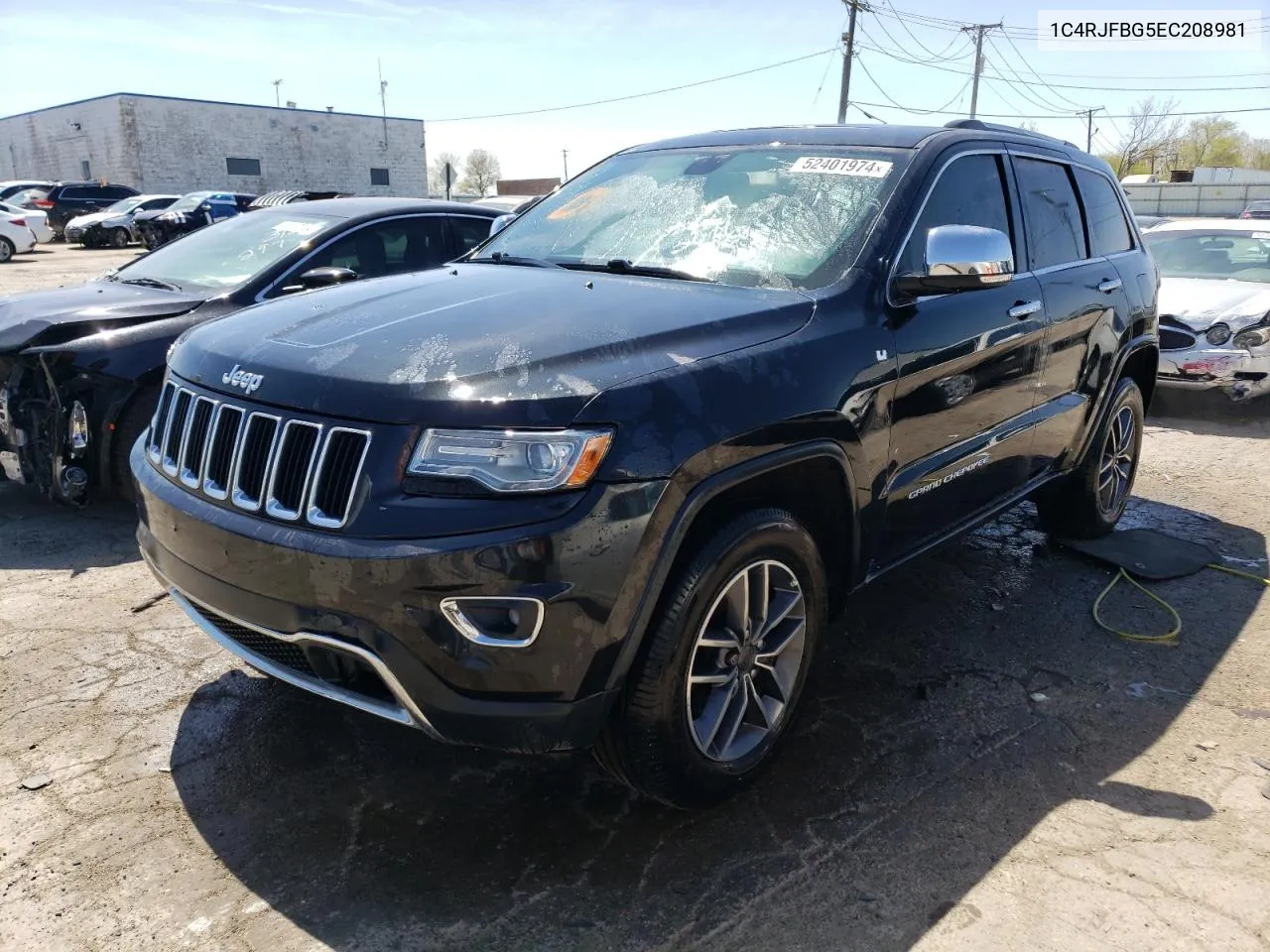 2014 Jeep Grand Cherokee Limited VIN: 1C4RJFBG5EC208981 Lot: 52401974