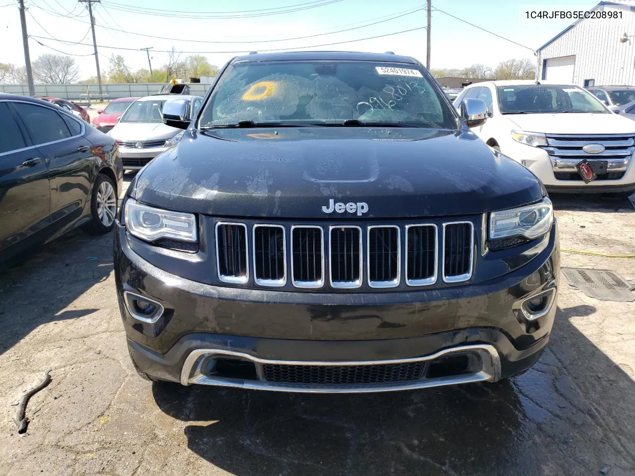 2014 Jeep Grand Cherokee Limited VIN: 1C4RJFBG5EC208981 Lot: 52401974