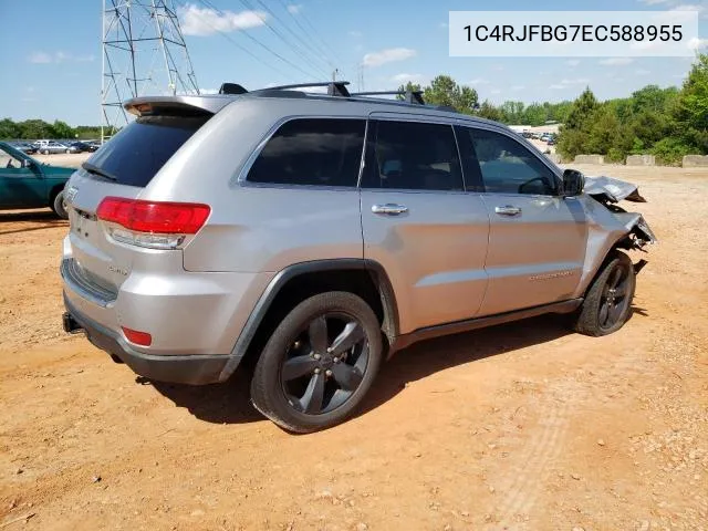 2014 Jeep Grand Cherokee Limited VIN: 1C4RJFBG7EC588955 Lot: 52668054