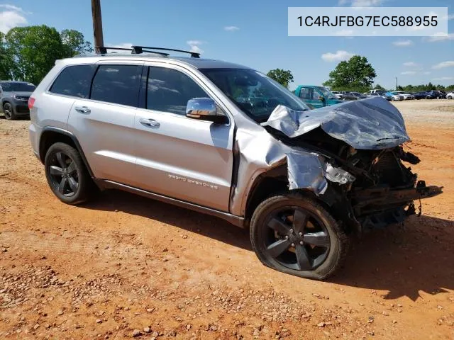 2014 Jeep Grand Cherokee Limited VIN: 1C4RJFBG7EC588955 Lot: 52668054