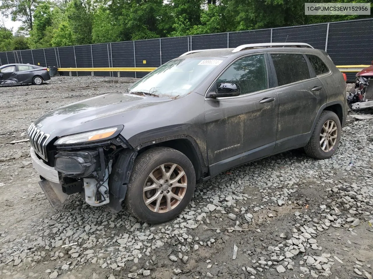 2014 Jeep Cherokee Latitude VIN: 1C4PJMCS3EW152956 Lot: 53996274