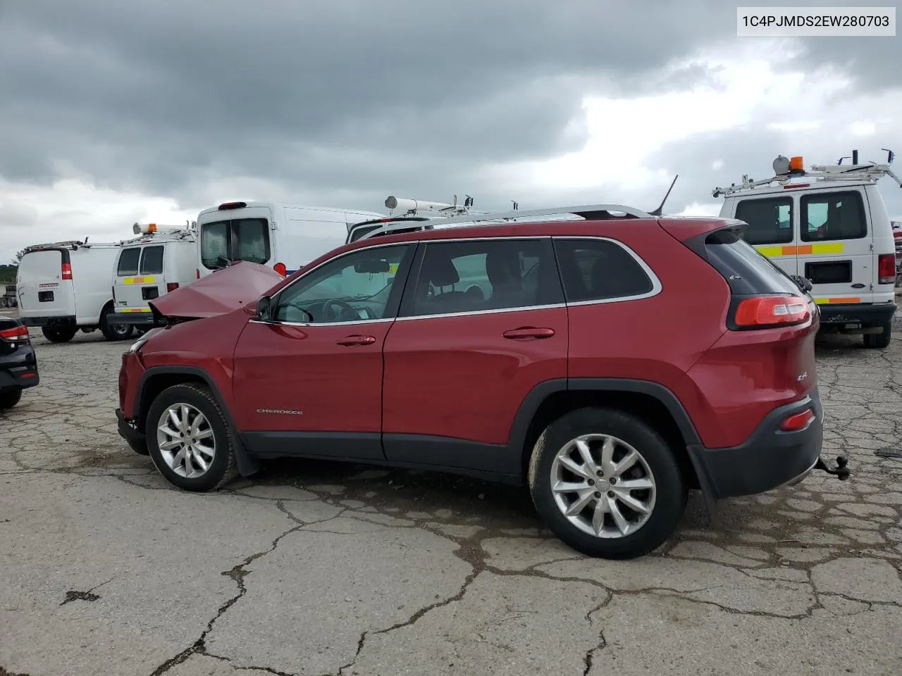 2014 Jeep Cherokee Limited VIN: 1C4PJMDS2EW280703 Lot: 54442794