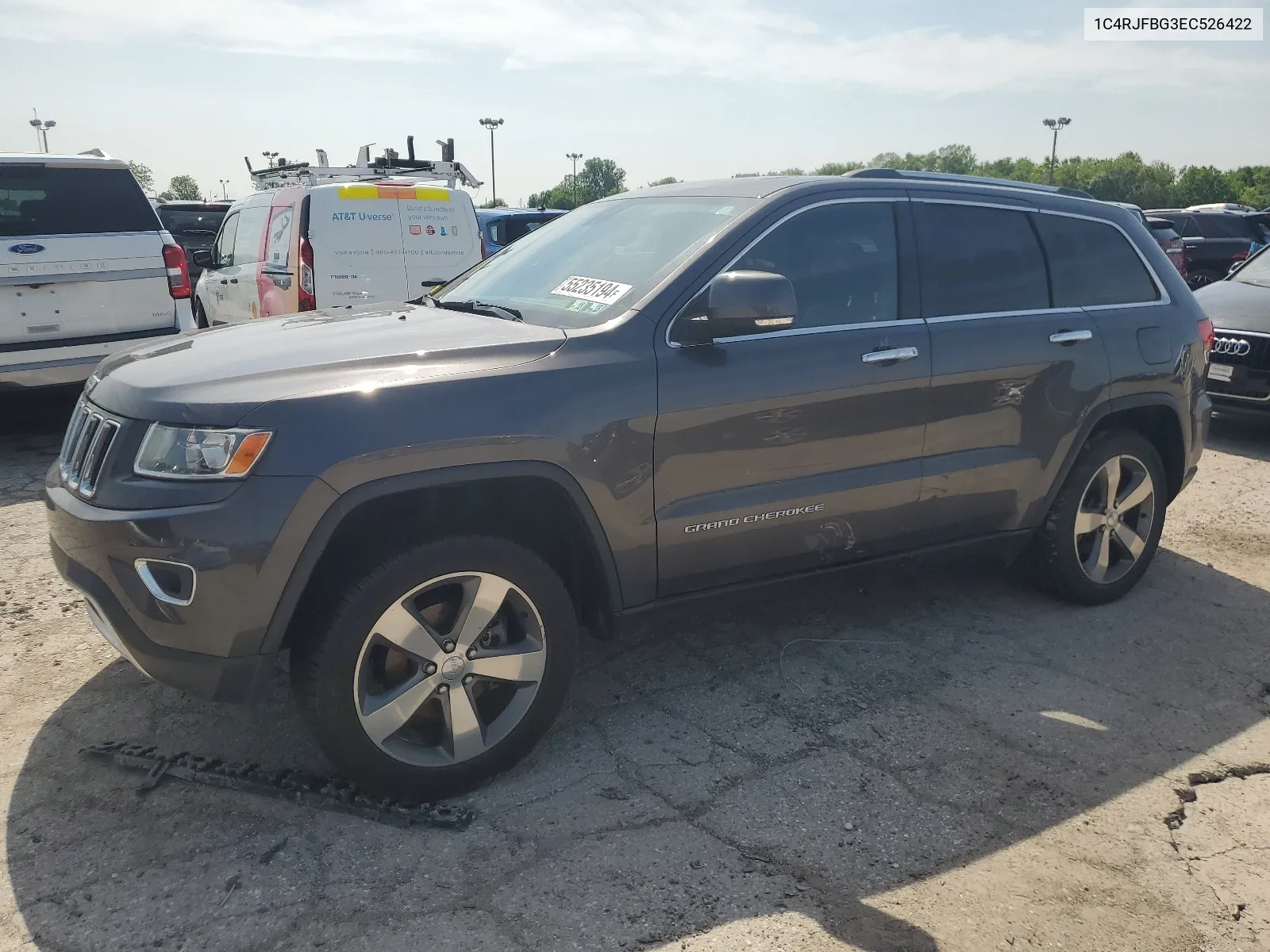 2014 Jeep Grand Cherokee Limited VIN: 1C4RJFBG3EC526422 Lot: 55235194