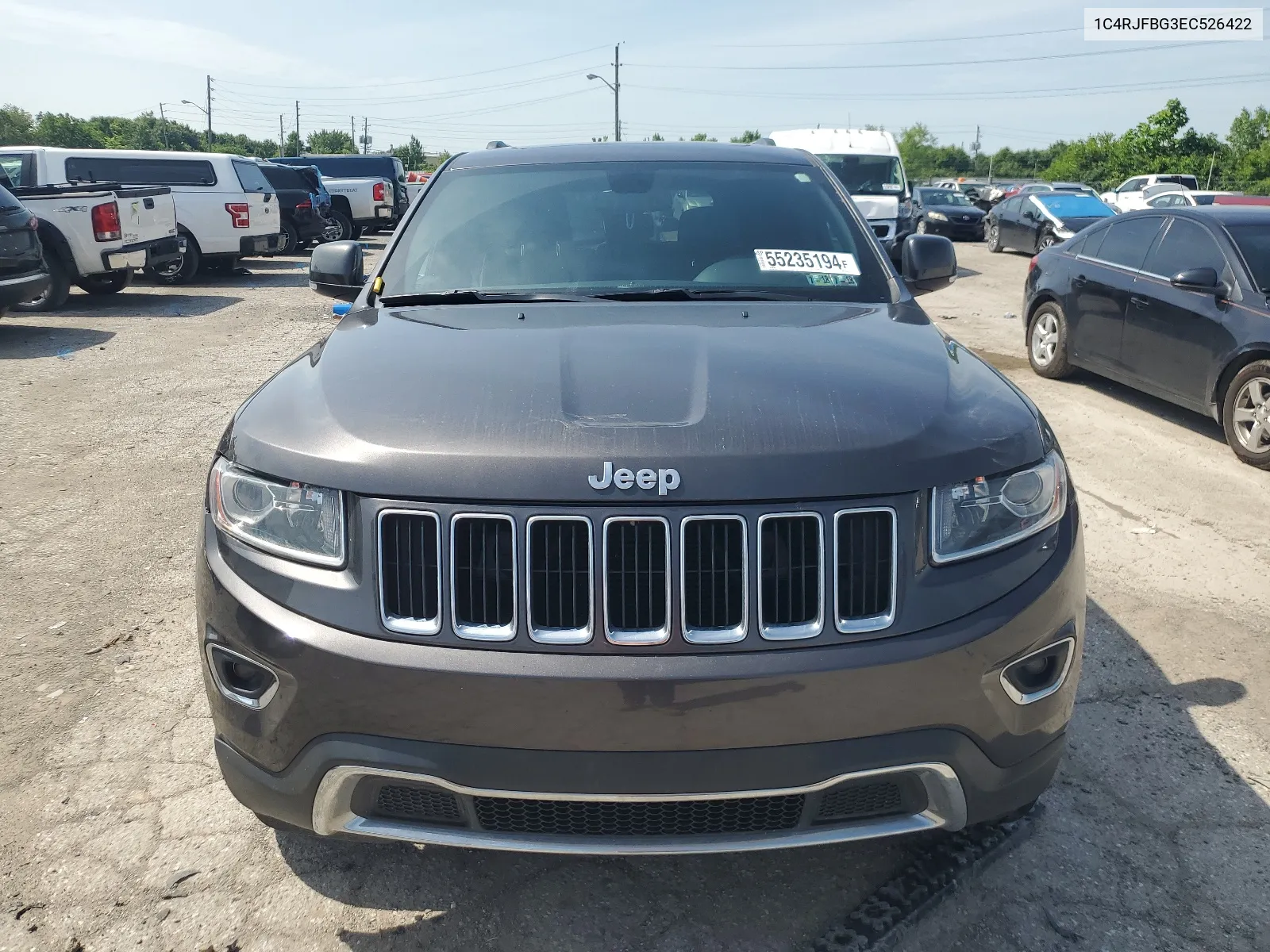 2014 Jeep Grand Cherokee Limited VIN: 1C4RJFBG3EC526422 Lot: 55235194