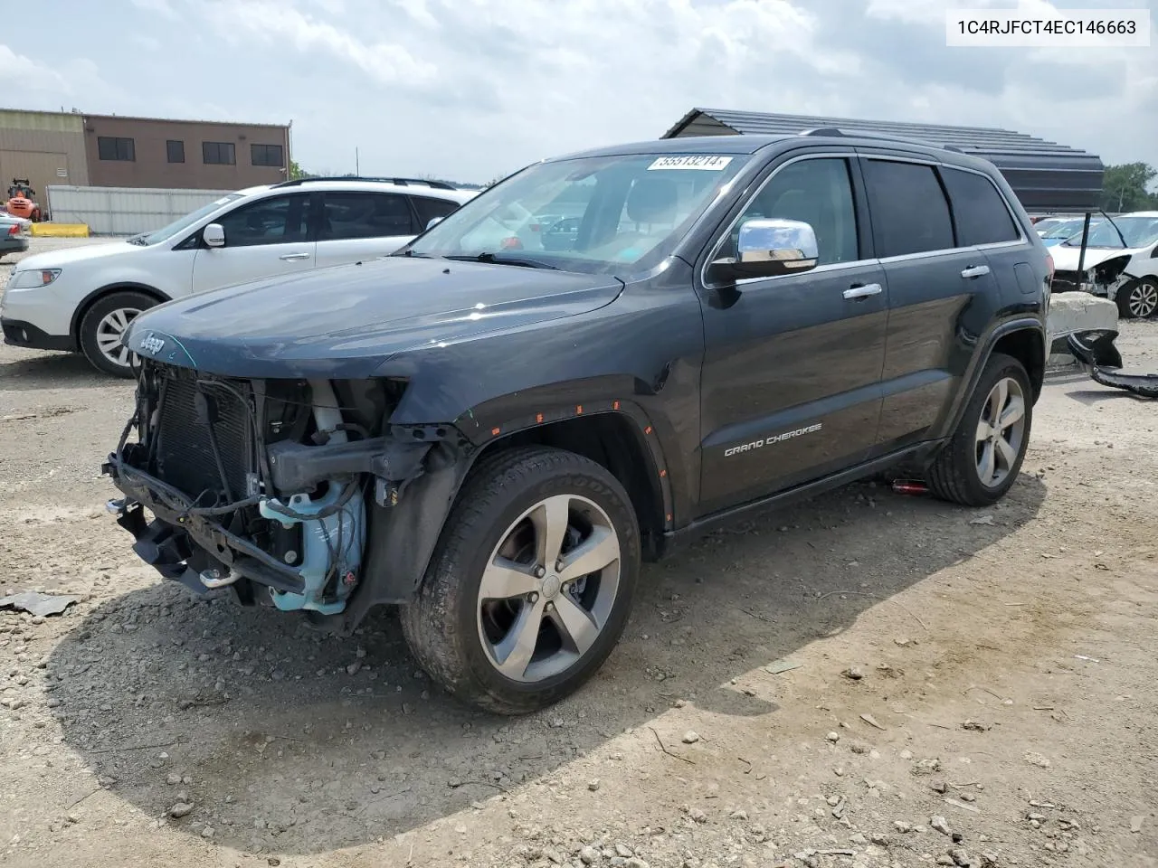 2014 Jeep Grand Cherokee Overland VIN: 1C4RJFCT4EC146663 Lot: 55513214