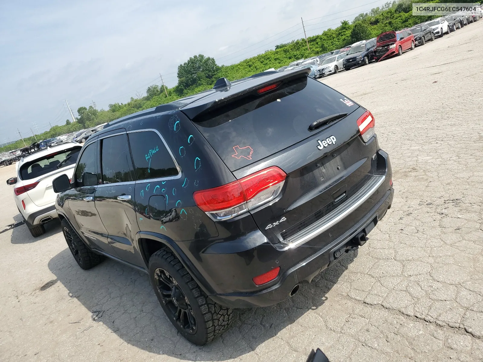 2014 Jeep Grand Cherokee Overland VIN: 1C4RJFCG6EC547604 Lot: 55824944