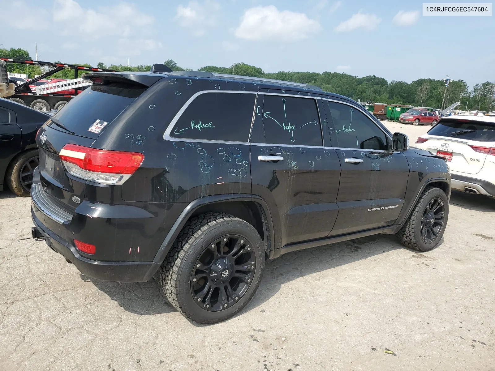 2014 Jeep Grand Cherokee Overland VIN: 1C4RJFCG6EC547604 Lot: 55824944