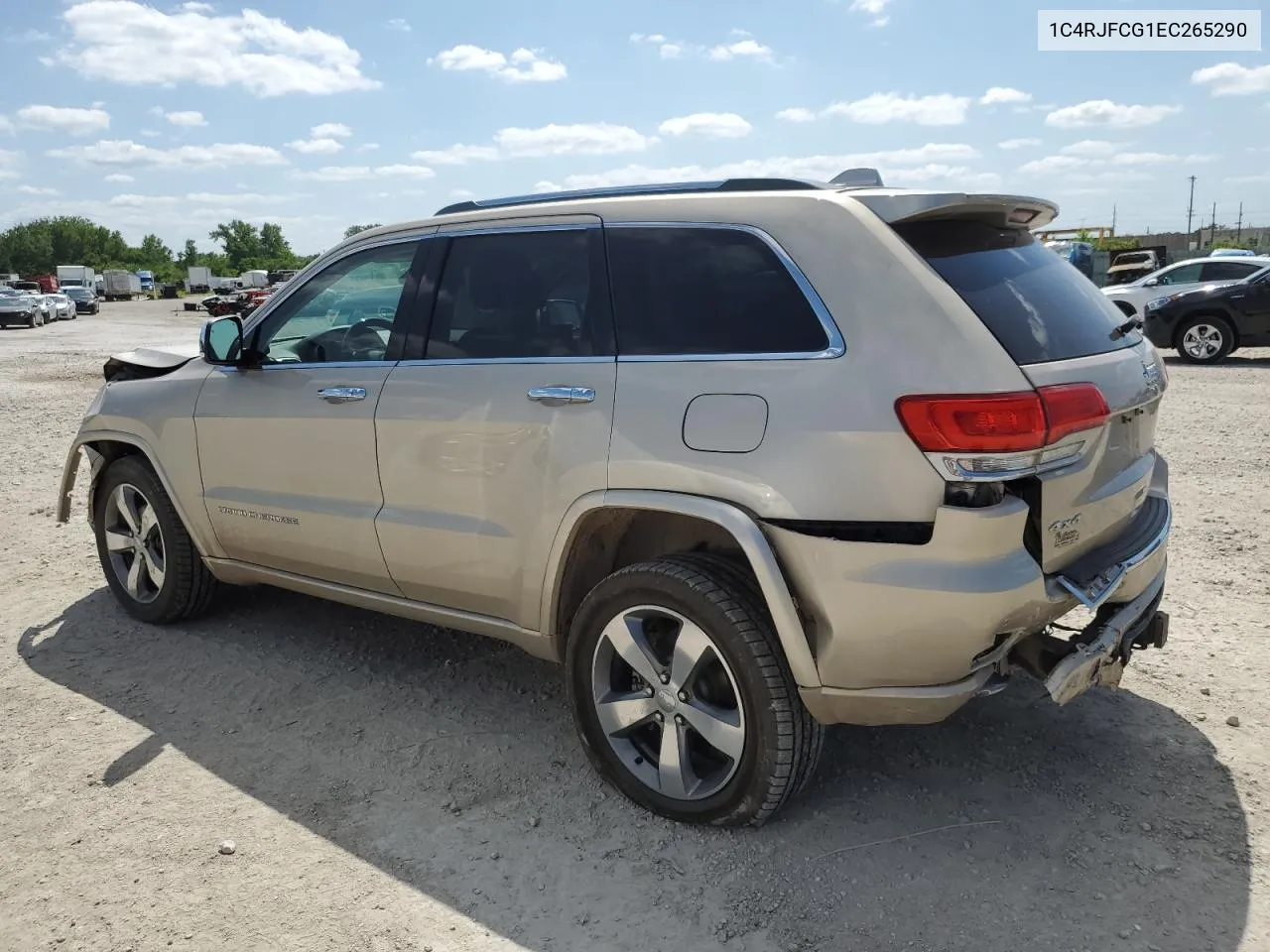 2014 Jeep Grand Cherokee Overland VIN: 1C4RJFCG1EC265290 Lot: 56085024