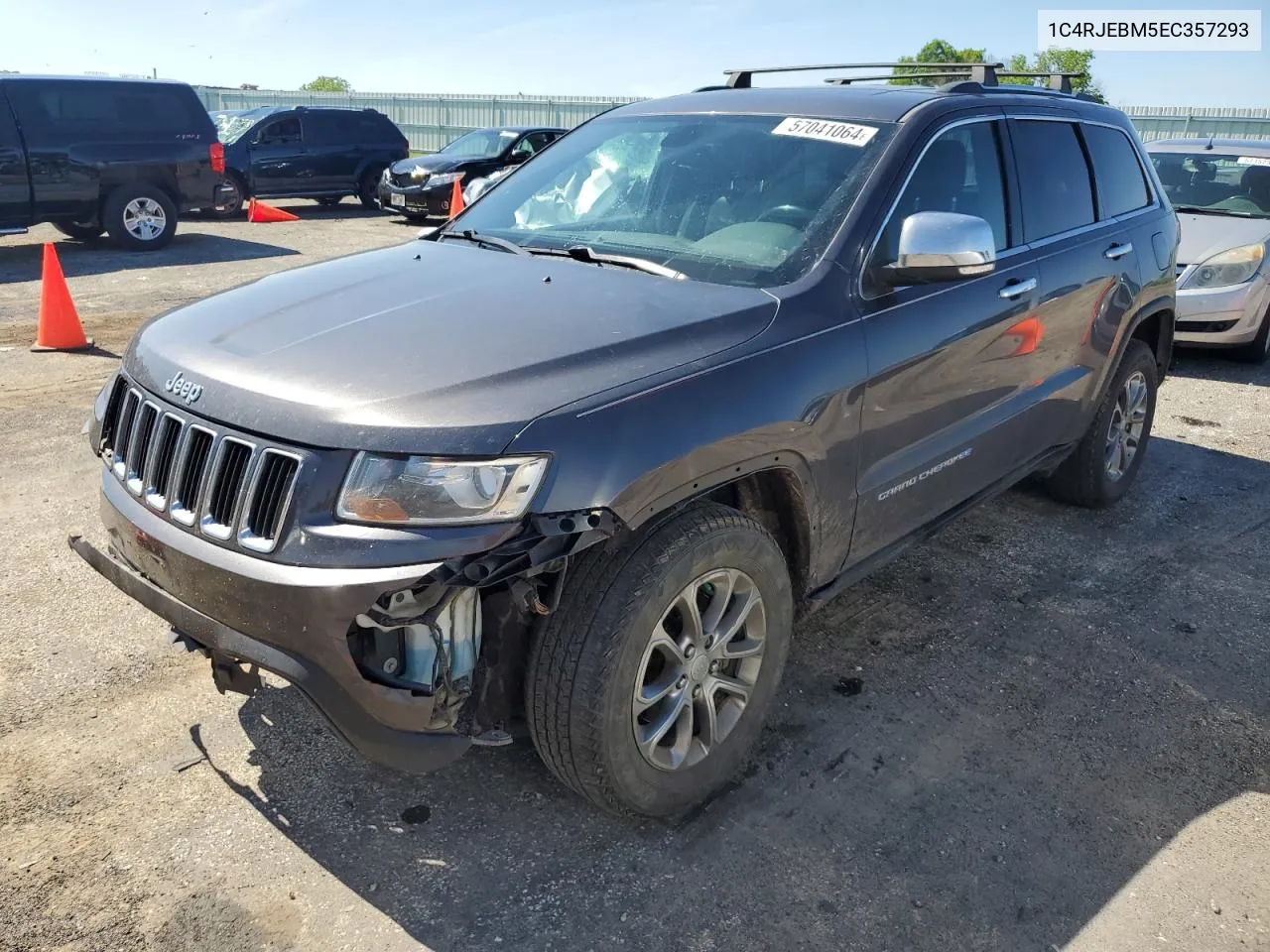 2014 Jeep Grand Cherokee Limited VIN: 1C4RJEBM5EC357293 Lot: 57041064