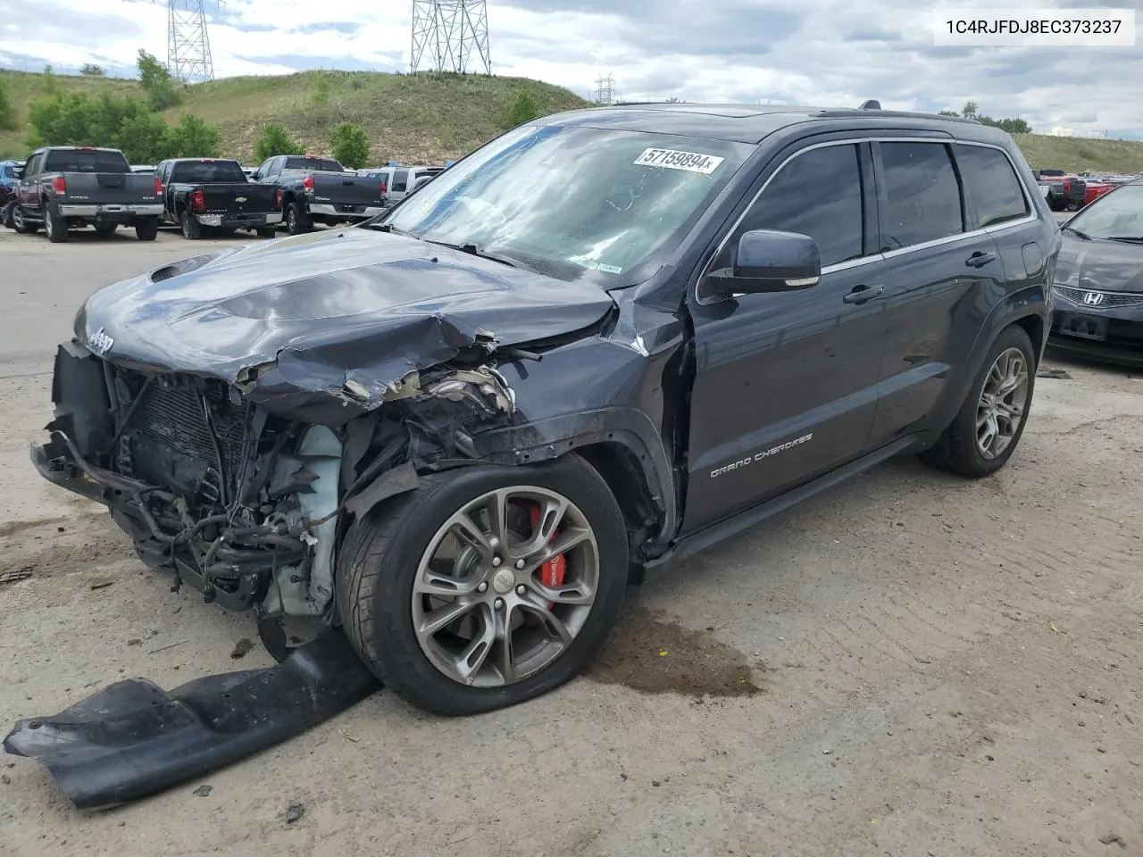 2014 Jeep Grand Cherokee Srt-8 VIN: 1C4RJFDJ8EC373237 Lot: 57159894